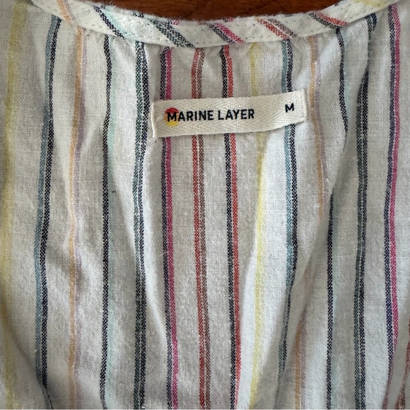 Marine Layer Camila Midi Dress in Multi Stripe - Picture 3 of 3